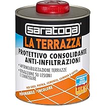 Saratoga La Terrazza Impermeabilizzante Protettivo Anti-Infiltrazioni Trasparente - 2,5 Litri