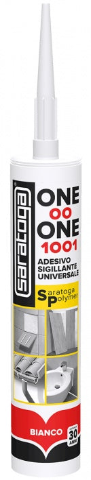 Saratoga One Oo One 1001 Adesivo Sigillante Universale Bianco - Cartuccia Alta Tenuta