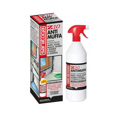 Saratoga Z10 Antimuffa Spray Igienizzante ad Azione Rapida per Pareti e Interni